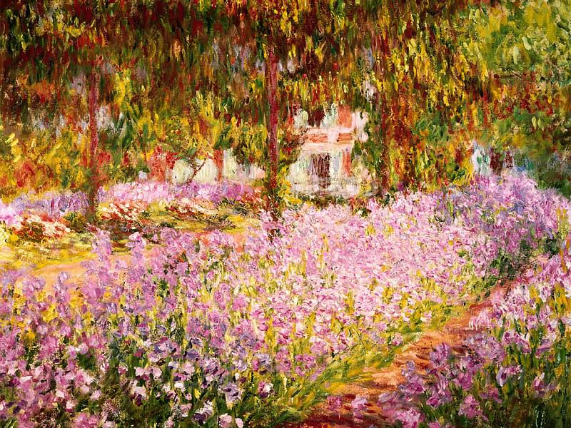 ST-ARTI001aGarden at Giverny by Monet 2. Impressionism