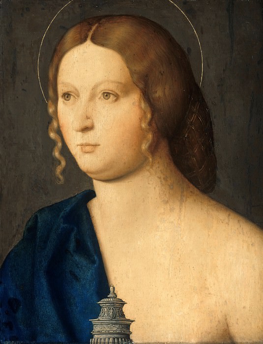 Vincenzo di Biagio Catena (c.1470-1531) - Portrait of a young woman as Mary Magdalene. Part 4