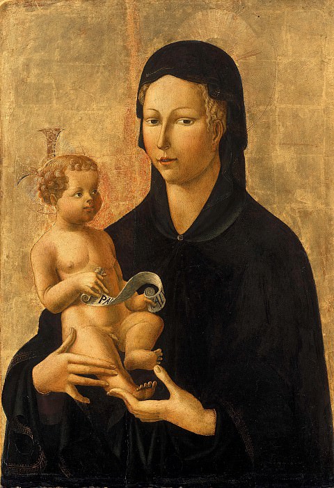 Paolo Uccello (1397-1475) - Maria with the child. Part 4