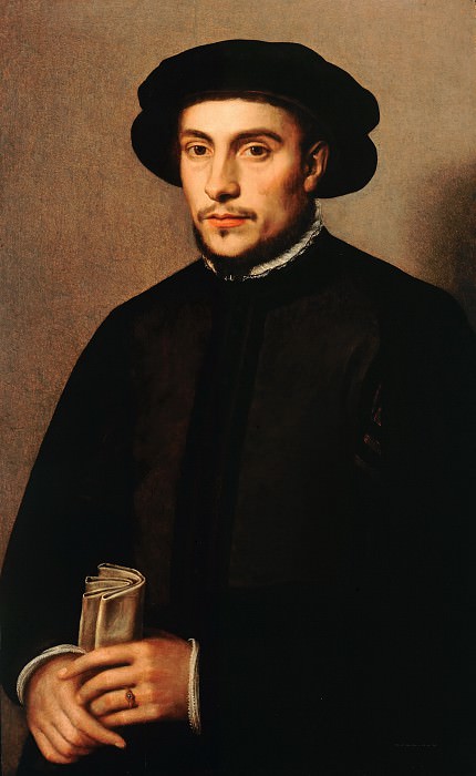 Willem Adriaensz Key (1515-16-1568) - Portrait of a young man. Part 4