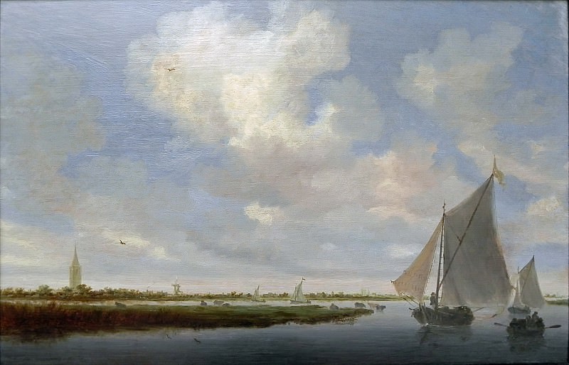 Salomon van Ruysdael (c.1602-1607) - Sailboat on the Wijkermeer. Part 4
