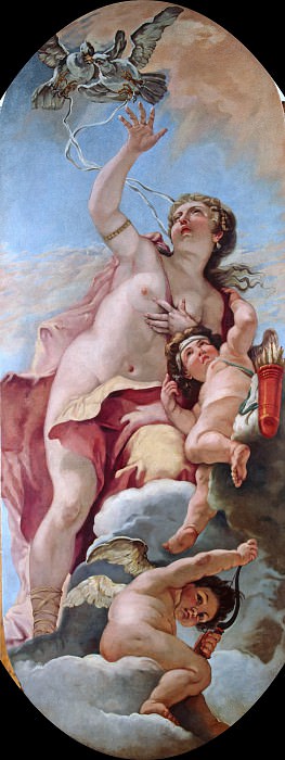 Риччи, Себастьяно (1659-1734) - Олимпийские боги - Венера и Купидон. Часть 4