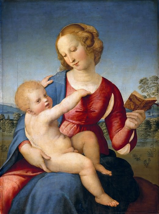 Raffael (1483-1520) - Maria with the child (Madonna Colonna). Part 4