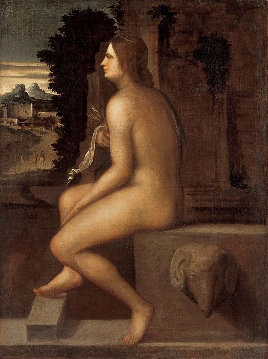 Sebastiano del Piombo (1485-1547) - Ceres, sitting on the edge of a fountain. Part 4
