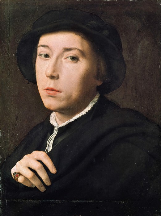 Willem Adriaensz Key – Portrait of a young man with a black beret, Part 4