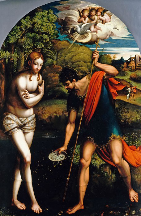 Parmigianino (1503-1540) - The Baptism of Christ. Part 4
