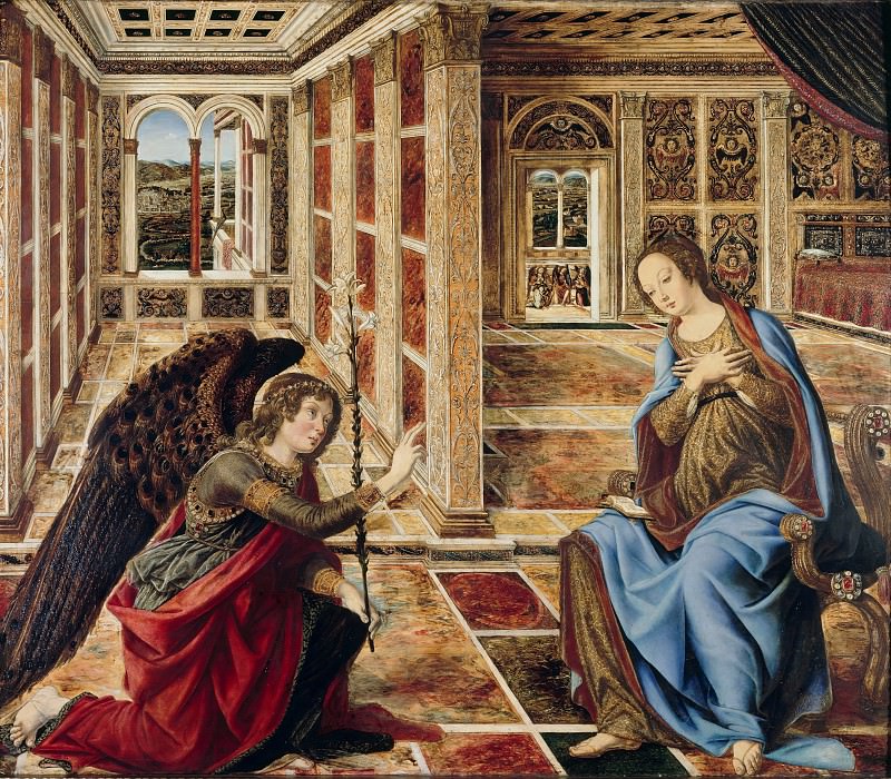 Piero del Pollaiuolo (1443-1496) - The Annunciation. Part 4