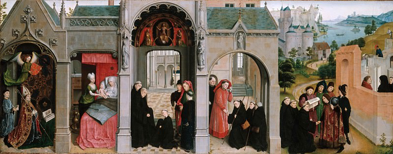 Simon Marmion (c.1435-1489) - Scenes from the Life of St Bertin. Part 4