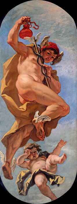 Риччи, Себастьяно (1659-1734) - Олимпийские боги - Меркурий. Часть 4
