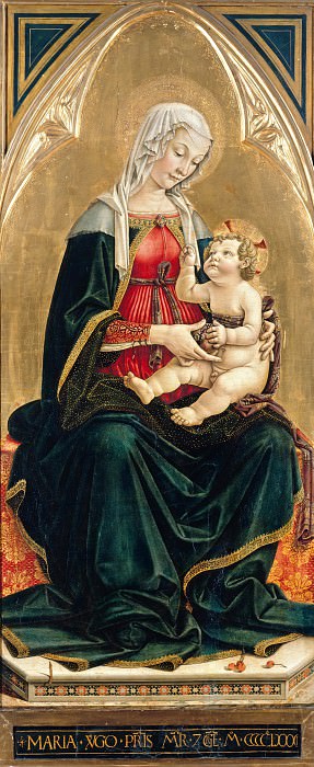 Пьер Маттео да Амелия (ок1450-ок1508) - Мадонна с Младенцем на троне. Часть 4
