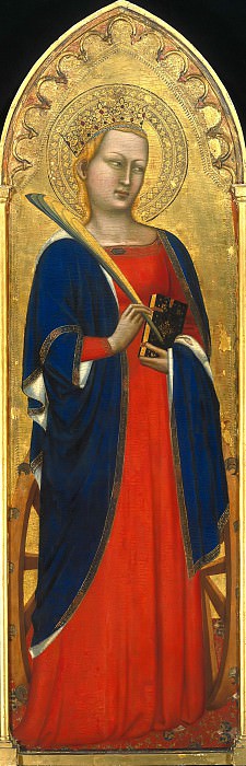 Puccio di Simone (1320-1360) - The St. Catherine of Alexandria. Part 4