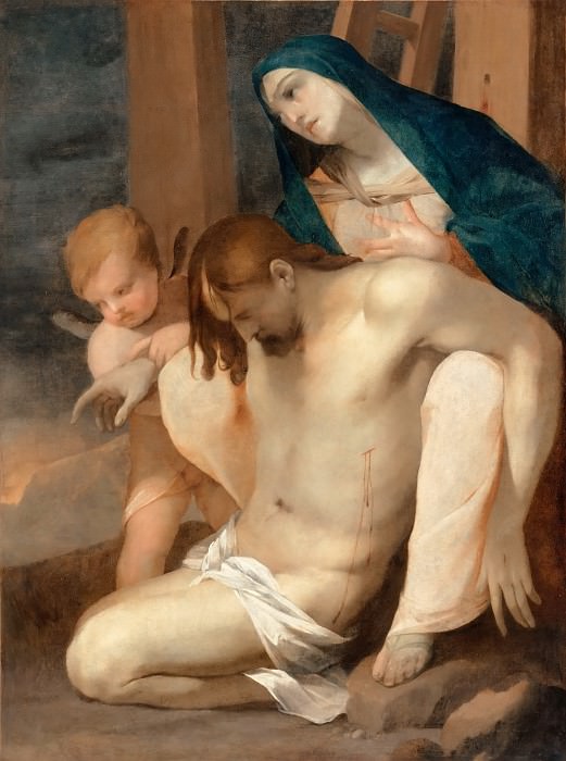 Lubin Baugin -- Lamentation of Christ. Part 4 Louvre