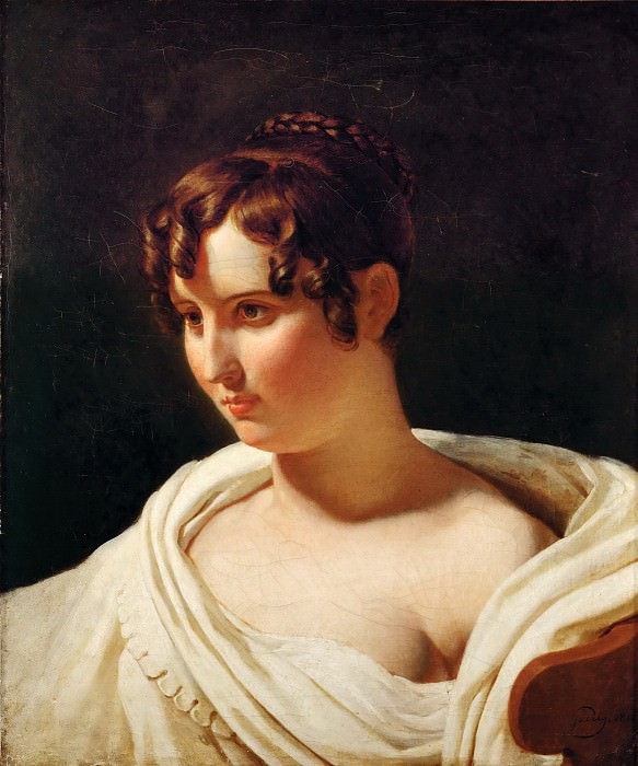 Герен, Пьер-Нарсис (1774 Париж - 1833 Рим) -- Девушка с белой шалью. часть 4 Лувр