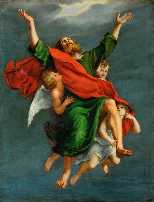 Доменикино (Доменико Дзампьери) (1581 Болонья - 1641 Неаполь) -- Экстаз святого Павла. часть 4 Лувр