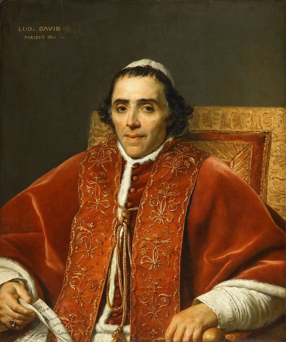 Портрет папы Пия VII. Жак-Луи Давид