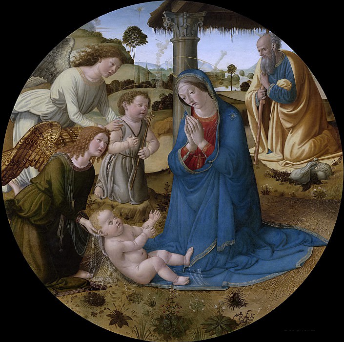 Rosselli, Cosimo -- De aanbidding van het kind, 1490-1500. Rijksmuseum: part 3