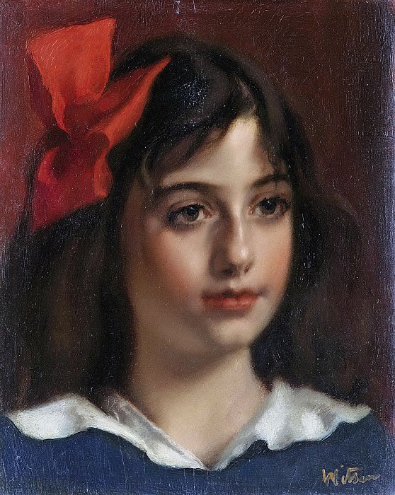 Виллем Витсен -- Портрет девочки, 1885-1922. Рейксмузеум: часть 3