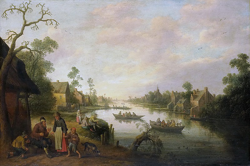 Droochsloot, Joost Cornelisz. -- Riviergezicht, 1650. Rijksmuseum: part 3