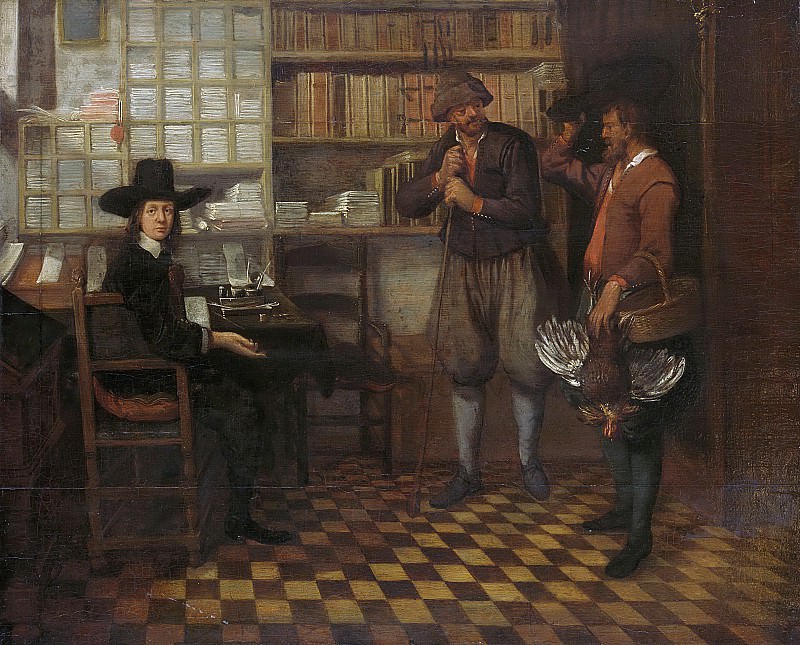 Brekelenkam, Quiringh Gerritsz. van -- De pachtbetaling, 1660-1668. Rijksmuseum: part 3