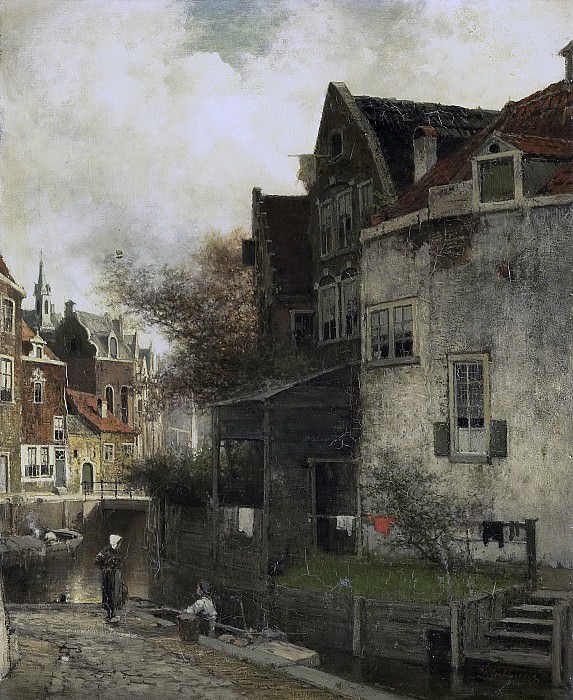 Sierich, Ferdinand Carl -- Stadsgezicht, 1860-1905. Rijksmuseum: part 3