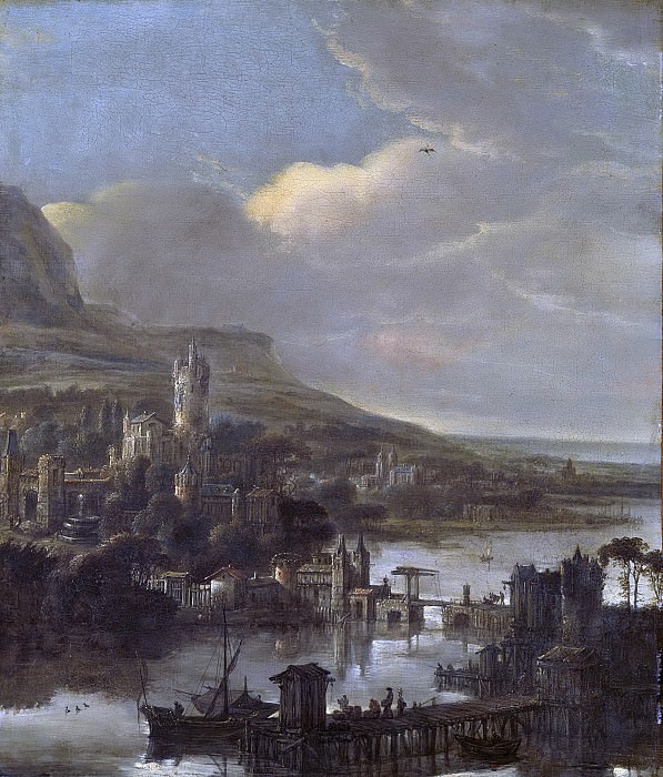 Вет, Якоб де (I) -- Вид большой реки, 1640-1674. Рейксмузеум: часть 3
