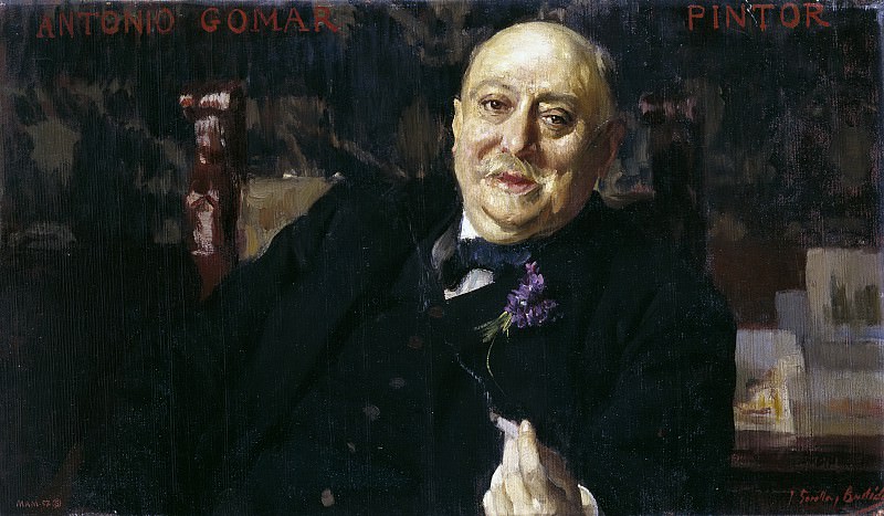 Sorolla y Bastida, Joaquín -- El pintor Antonio Gomar y Gomar. Part 3 Prado Museum