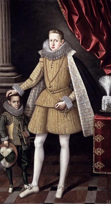 Villandrando, Rodrigo de -- El príncipe Felipe, futuro Felipe IV, y el enano Soplillo. Part 3 Prado Museum