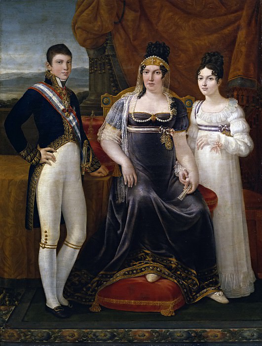 Aparicio e Inglada, José -- La reina de Etruria y sus hijos. Part 3 Prado Museum