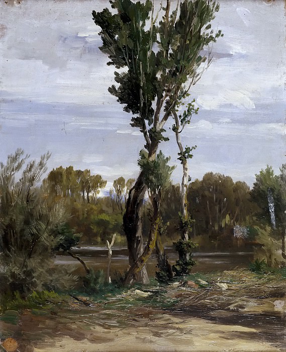 Haes, Carlos de -- El lago de la Casa de Campo. Part 3 Prado Museum