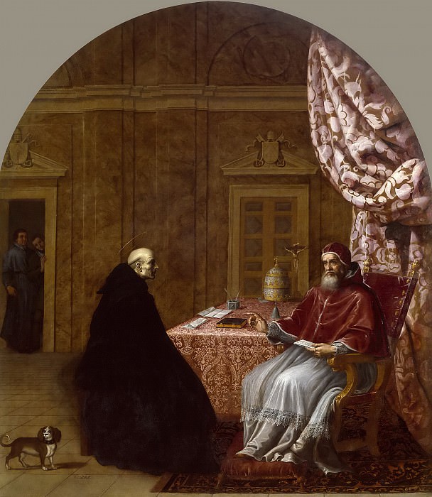 Carducho, Vicente -- Urbano II delibera con San Bruno, Part 3 Prado Museum