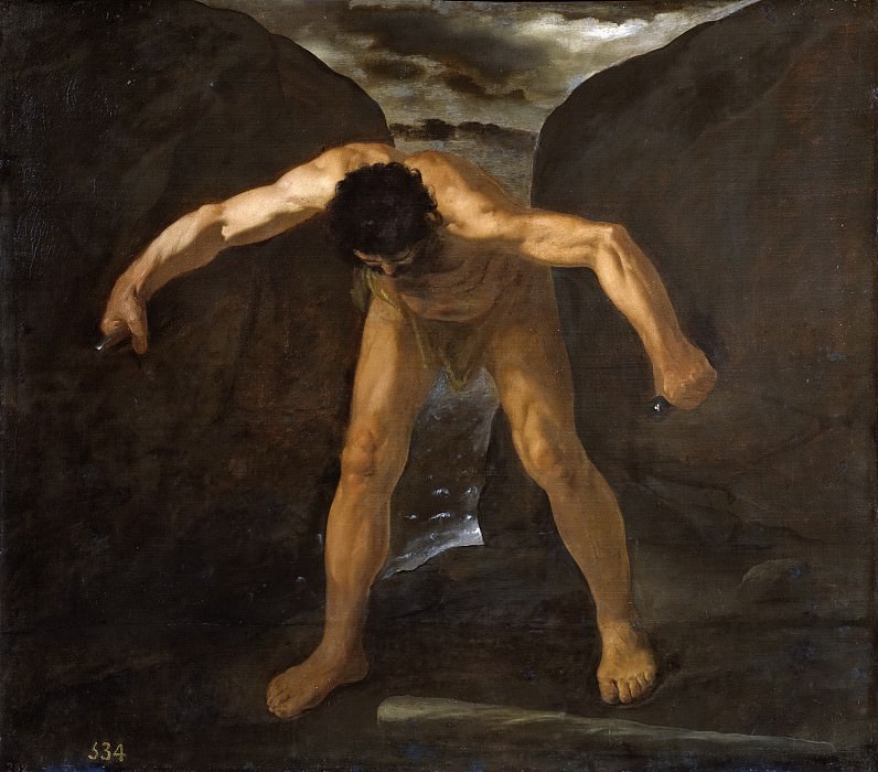 Zurbarán, Francisco de -- Hércules separa los montes Calpe y Abyla, Part 3 Prado Museum