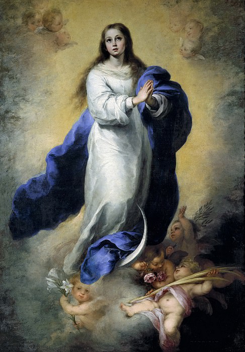 Murillo, Bartolomé Esteban -- La Inmaculada Concepción de El Escorial. Part 3 Prado Museum
