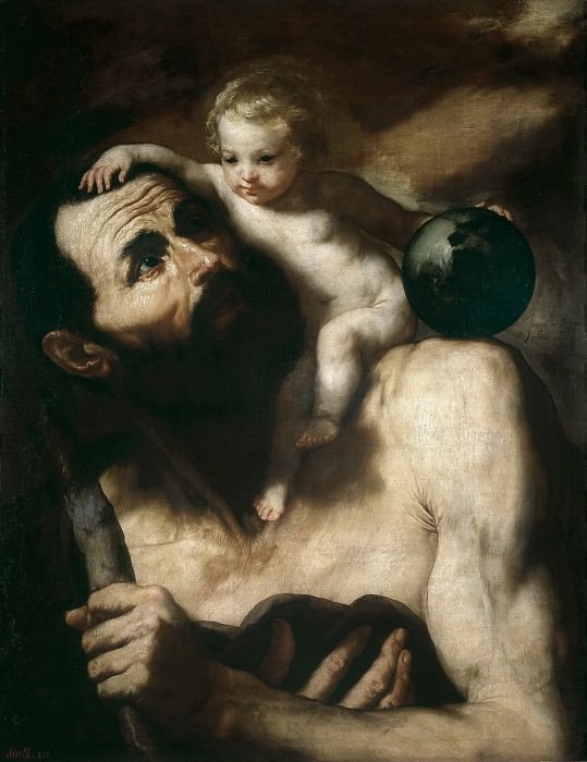 Ribera, José de -- San Cristóbal, Part 3 Prado Museum