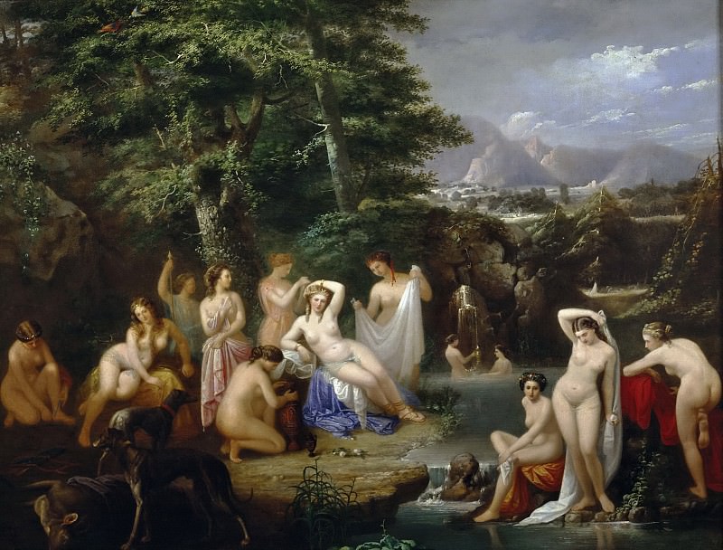 Reigón, Francisco -- El baño de Diana. Part 3 Prado Museum