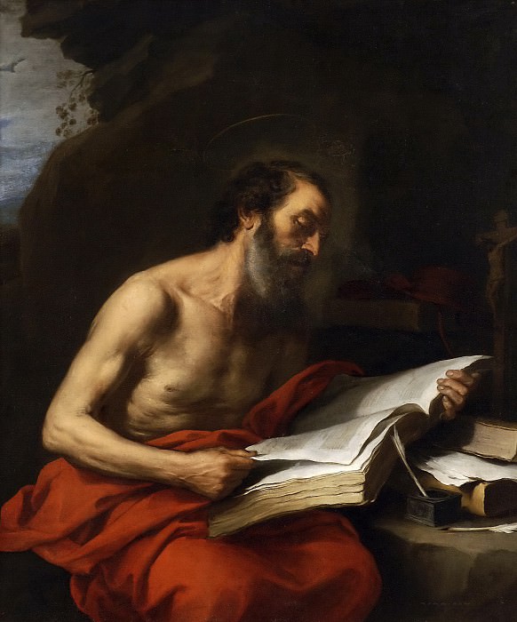 Мурильо, Бартоломе Эстебан -- Читающий Святой Иероним. Часть 3 Музей Прадо