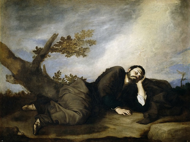 Ribera, José de -- El sueño de Jacob. Part 3 Prado Museum