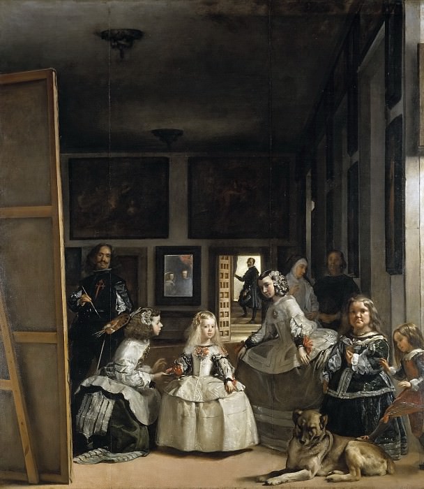 Velázquez, Diego Rodríguez de Silva y -- Las meninas, o La familia de Felipe IV. Part 3 Prado Museum