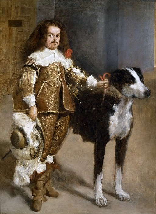 Anónimo -- Retrato de bufón con perro. Part 3 Prado Museum