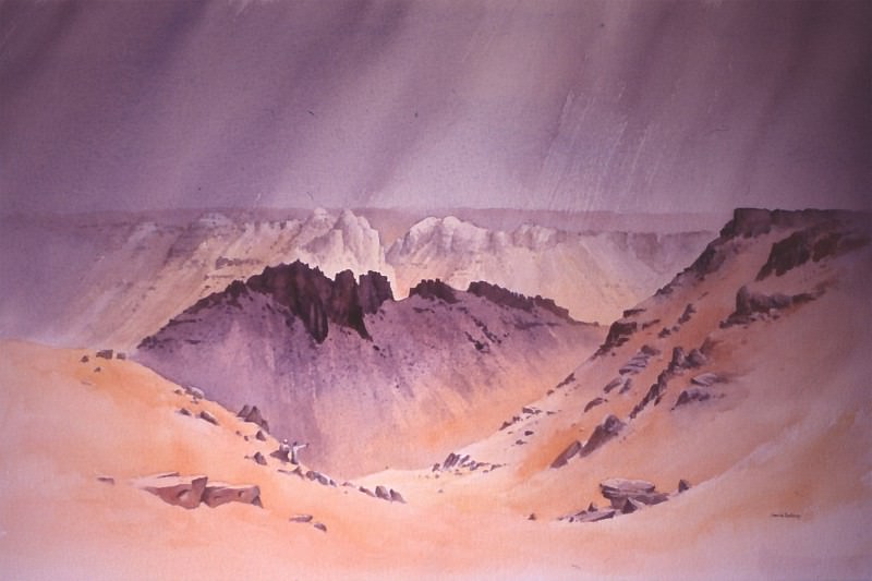 David Bellamy Looking into Wadi Hamra 31417 3606. European art; part 1