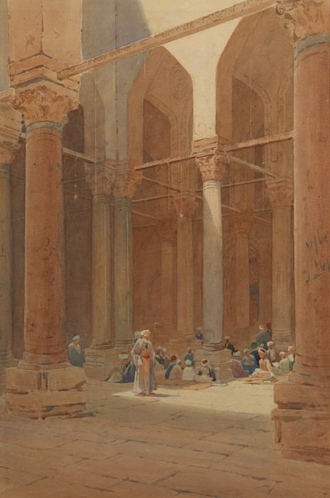 Augustus O Lamplough Koran Studies in the Mosque 108479 3606. Европейская живопись; часть 1