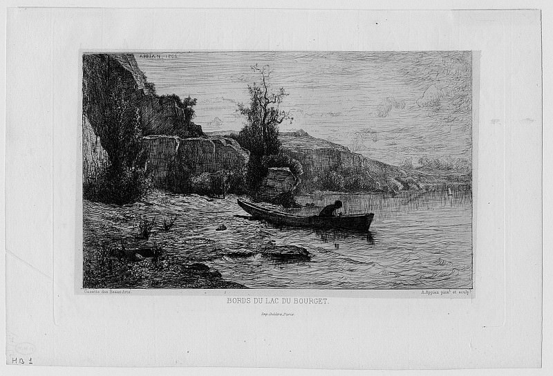 Adolphe Appian Bord du Lac du Bourget вЂ“ The Lakeside at the Bourget 1866 122919 1124. Европейская живопись; часть 1