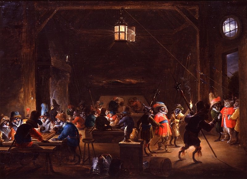 David Teniers The Younger Guardroom with Monkeys 32798 172. Европейская живопись; часть 1