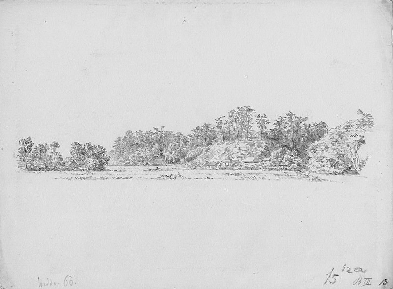 Albert Berg Rice fields near Yeddo 1860 120770 1124. Европейская живопись; часть 1