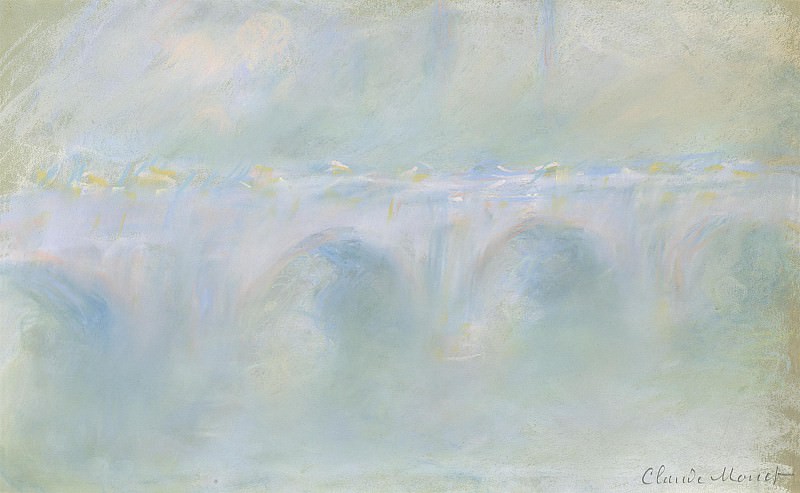Claude Monet Le pont de Waterloo. European art; part 1