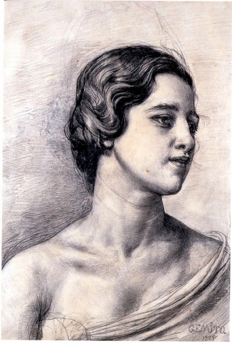 VINCENZO GEMITO Portrait of a Lady 120774 1765. часть 5 - европейского искусства Европейская живопись