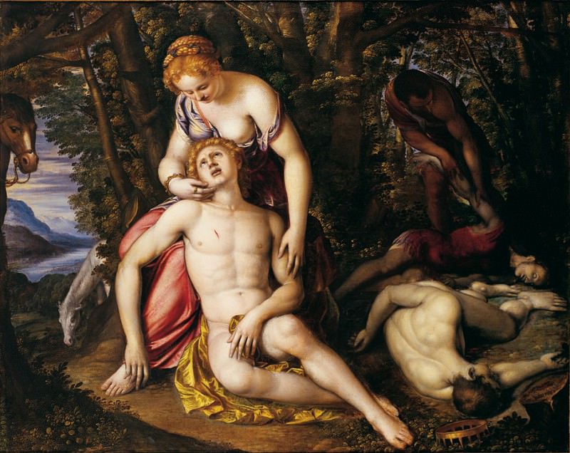 Simone Peterzano Angelica and Medoro 16887 203. часть 5 - европейского искусства Европейская живопись
