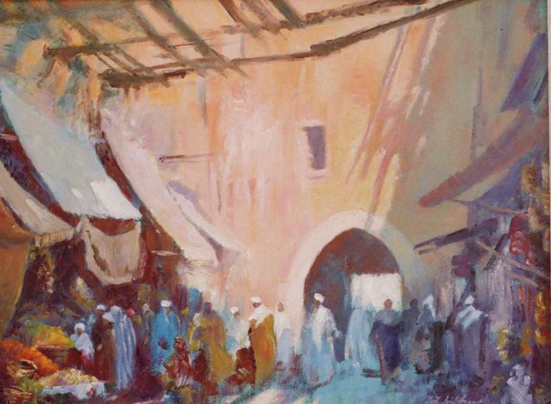 Terence Gilbert Souk Marrakech 90210 3606. часть 5 -- European art Европейская живопись