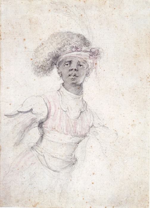 STEFANO DELLA BELLA A Costume design for a Moorish Character half length 48639 1765. часть 5 - европейского искусства Европейская живопись