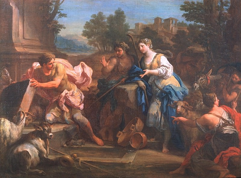 SEBASTIANO CONCA Jacob and Rachel at the Well 32845 1765. часть 5 - европейского искусства Европейская живопись