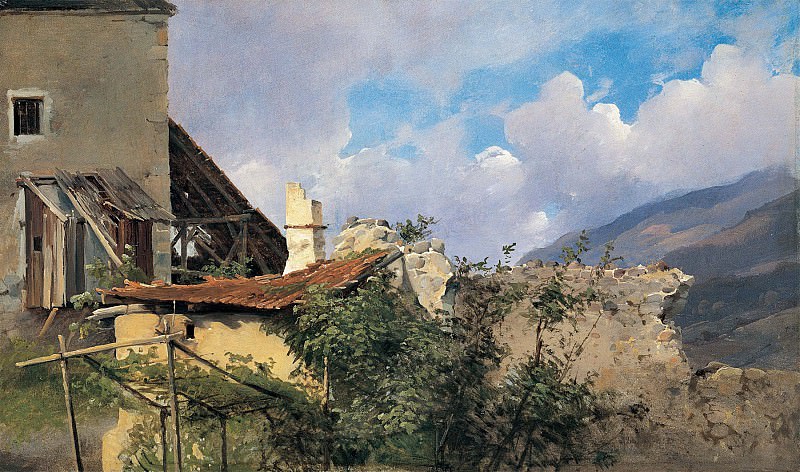 Vilhelm Petersen Farmhouse in Tyrol 11445 172. часть 5 -- European art Европейская живопись